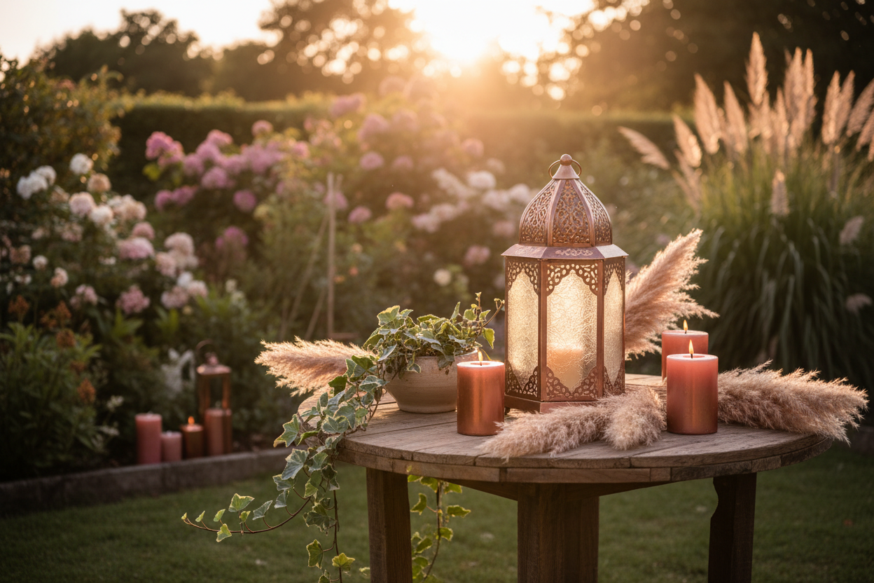 GardenersRest Hero - Rose Gold Lantern